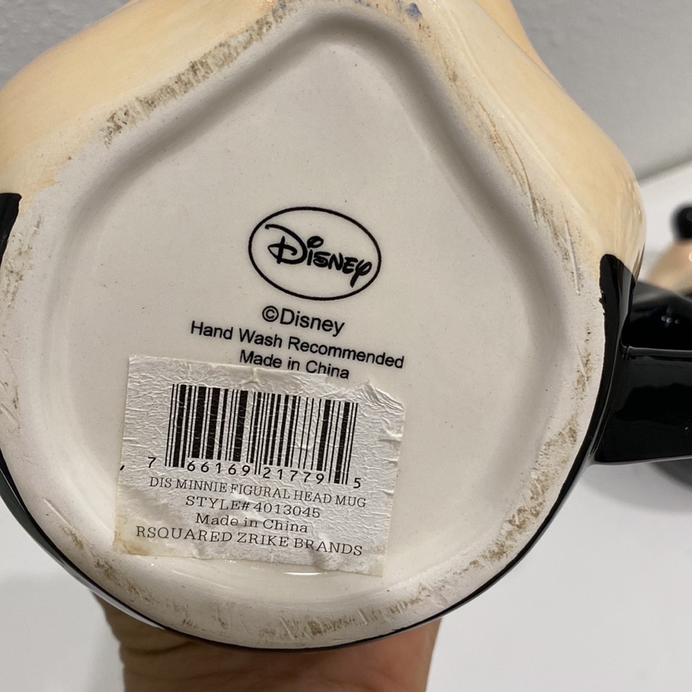 Mickey & Minnie Mouse Disney Head Mugs (2) - Picture 5 of 6